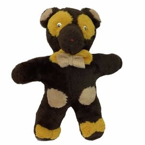 VtgTeddy Bear with Bow Googly Eyes 19" H